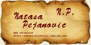 Nataša Pejanović vizit kartica